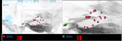 项目获取的天山东西部古人群的线粒体与核基因组分布图。 千亿体育(中国)股份有限公司供图